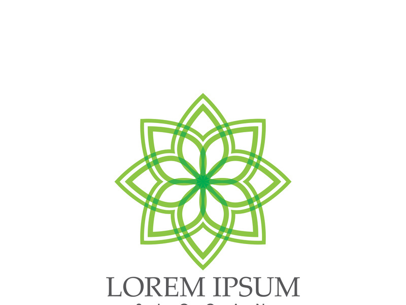 Logos of green Tree leaf ecology nature element vector