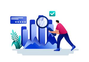 Project Report Flat Illustration