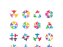 Community logo and symbol vector icon template