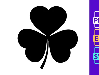 Minimalist black heart shape with white ribbon symbol love support