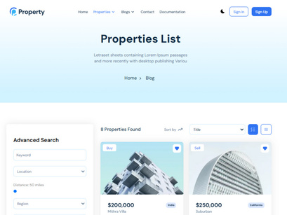 Property Pro NextJs Real Estate Website Template