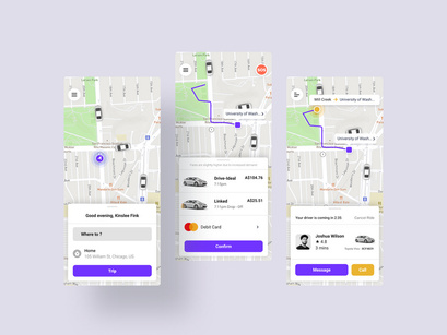 Car Booking Mobile App UI kit