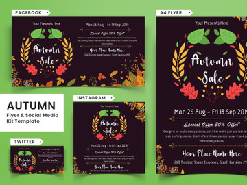 Autumn Festival Flyer & Social Media Pack-20 preview picture