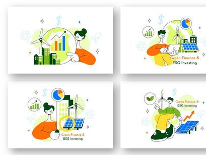 10 Green Finance Investing Illustration