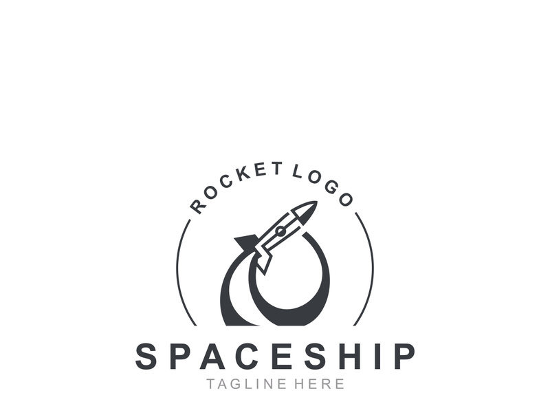 Rocket Logo Design template technology Design Concept, Creative Symbol