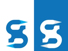 Business corporate S letter logo design vector