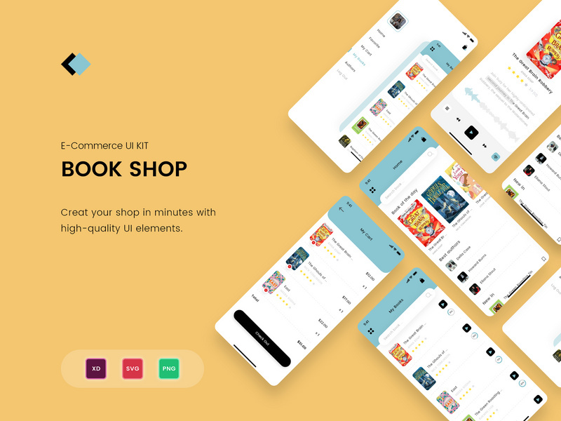 Book Shop UI Kit concept