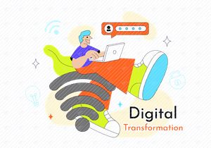 10 Global Digital Transformation Illustration