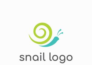 Snail logo design.