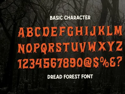 Dread Forest | All Caps Horror Font