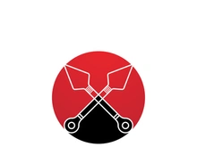 ninja weapons vector logo