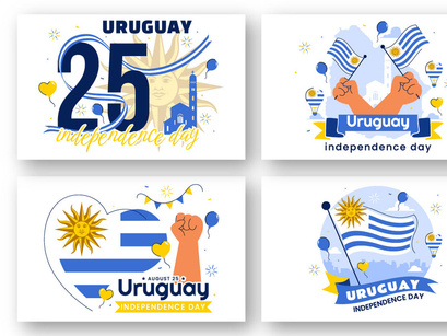 10 Uruguay Independence Day Illustration