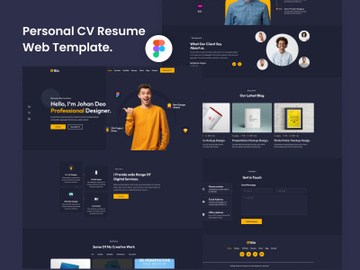 #1Bio - Personal CV Resume Template preview picture