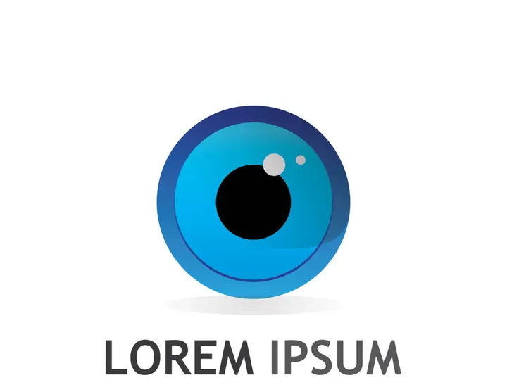 Eye logo with modern concept.