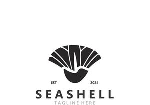 Seashell Logo. Ocean Animals premium quality graphic outline symbols collection
