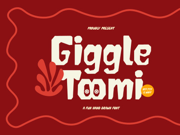 Giggle Toomi | Fun Hand Drawn Font preview picture