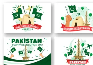 12 Pakistan Resolution Day Illustration