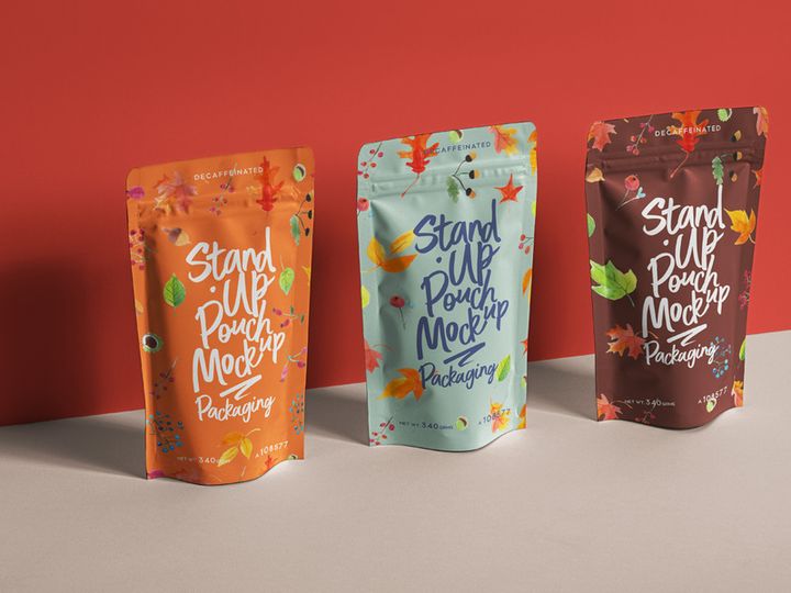 Psd Stand-Up Pouch Packaging Mockup 2
