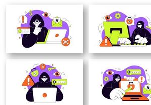 10 Hacker Digital Crime Illustration