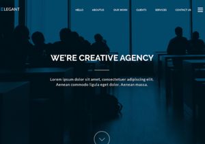 Elegant One Page Website Template[PSD]