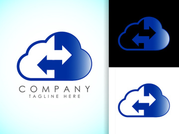 Creative cloud computing vector logo design template. Cloud  logo for your corporate business. preview picture