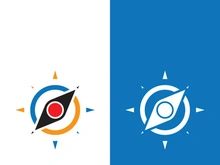 Compass logo template vector icon illustration design