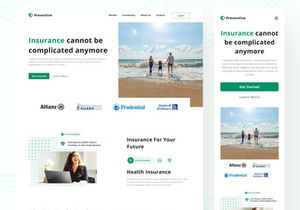 Preventive - Insurance Landing Page