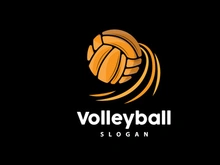 Volleyball Logo, Sport Simple Design, World Sports Tournament Vector