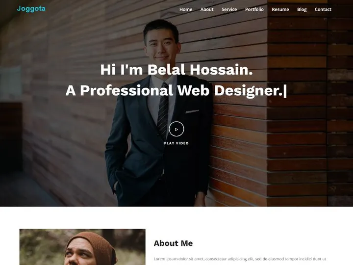 Joggota Personal Portfolio HTML5 Template