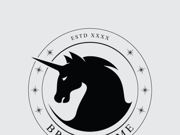 Horse vintage logo preview picture