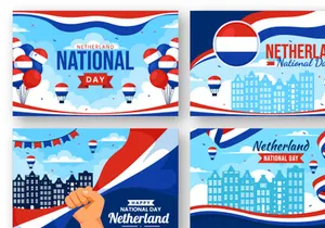 12 Netherlands National Day Illustration