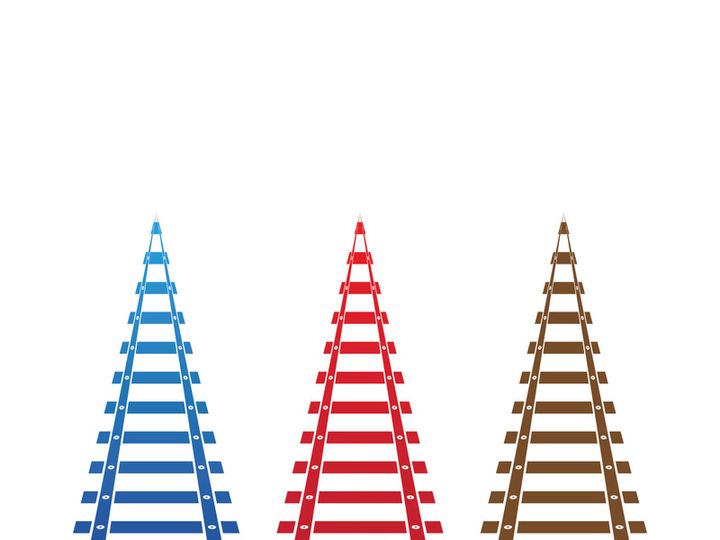 Train way icon vector for designer
