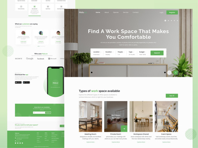 Co-Working Landing Page