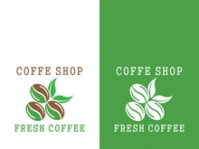 Coffee bean icon vector illustration template