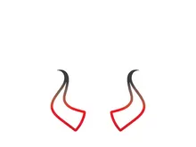 Devil horn Vector icon design illustration Template