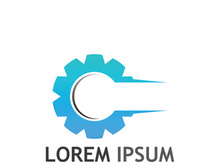 Gear logo with a creative idea.