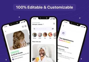 BeautyBlendr - Book Beauty Service Premium App UI KIT