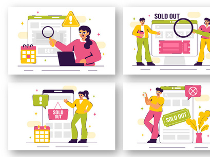 9 Sold Out Announcement Illustration