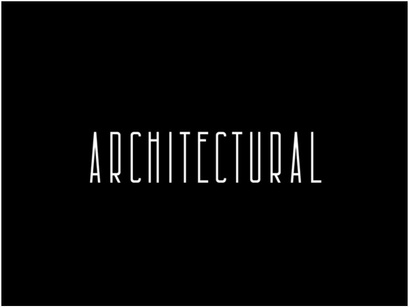 Architectural: Free condensed font