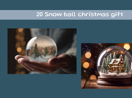 Snow ball christmas gift preview picture