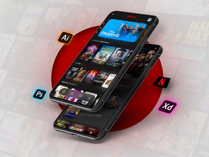 Netflix app | UI REDESIGN  | Freebie