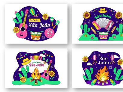 10 Sao Joao Festival Illustration