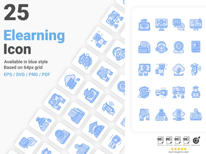 Online Learning Icon Pack preview picture