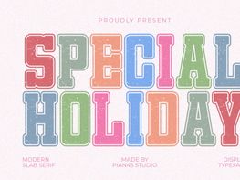 Special Holiday - Modern Display Font preview picture