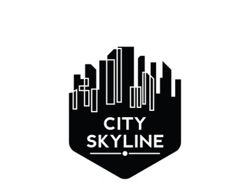 Modern City skyline illustration in flat design preview picture