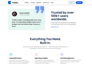 Paidin Free NextJs Landing Page Template