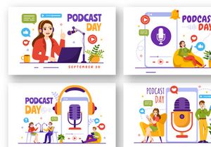 16 International Podcast Day Illustration