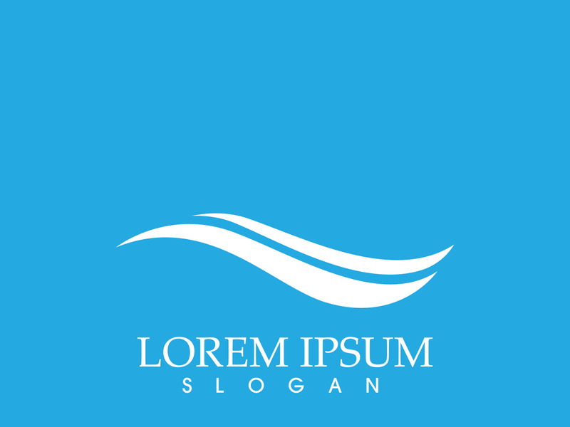 wave icon logo vector image app