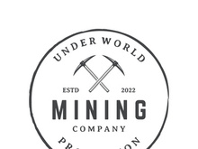 Pickaxe vintage design in retro style,concept for business,label,industrial or mining tool.