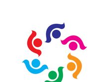 Community logo business template and icon people vector